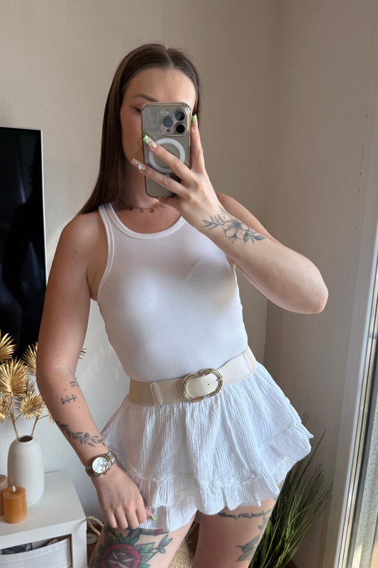 Jupe-short Livia - Blanche