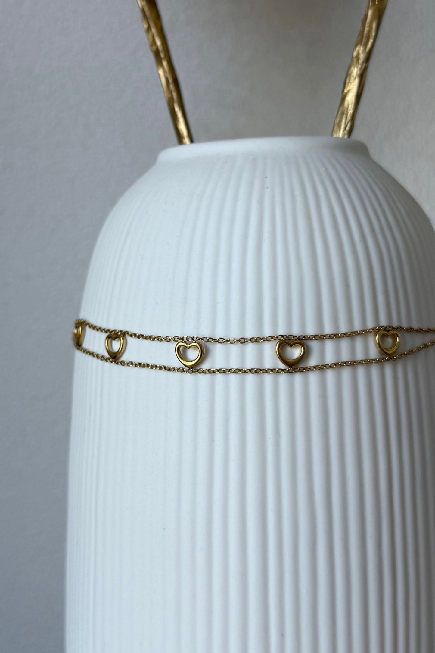 Collier double cœur