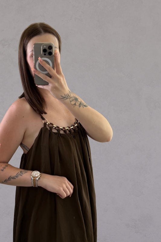 Robe Lina - Chocolat