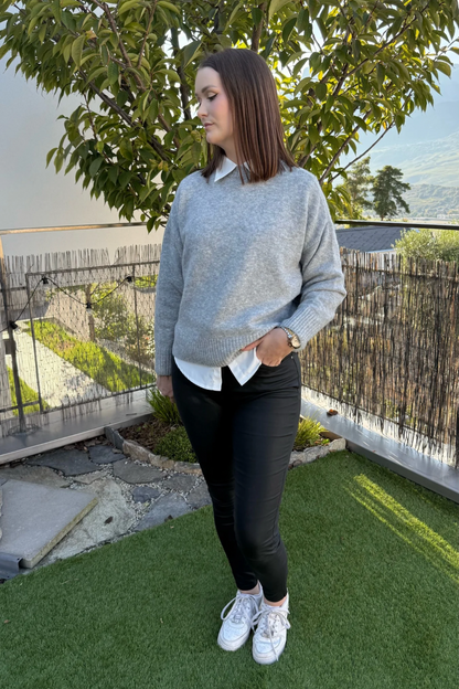 Pantalon simili - Noir