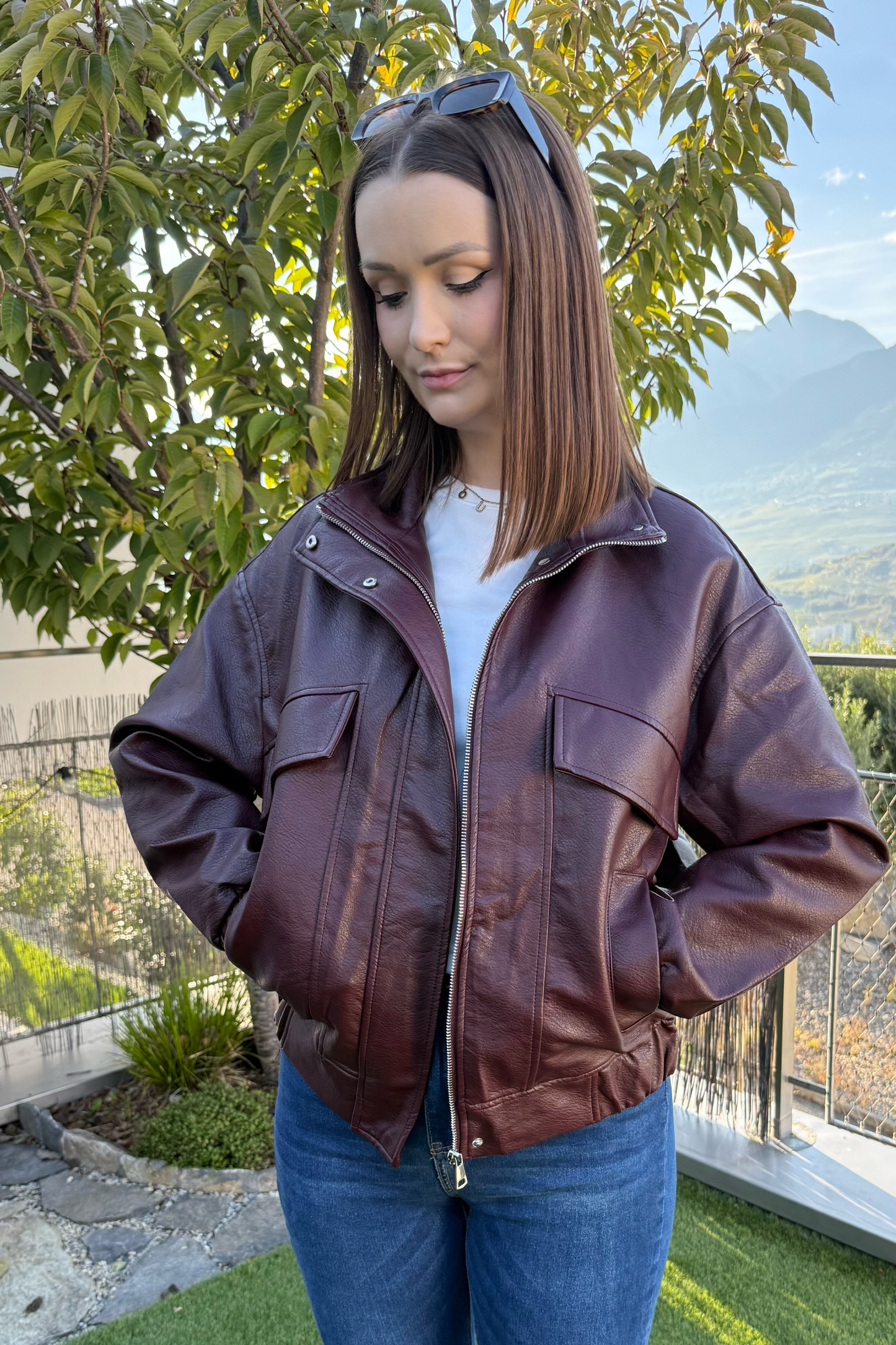 Bomber Leya - Burgundy