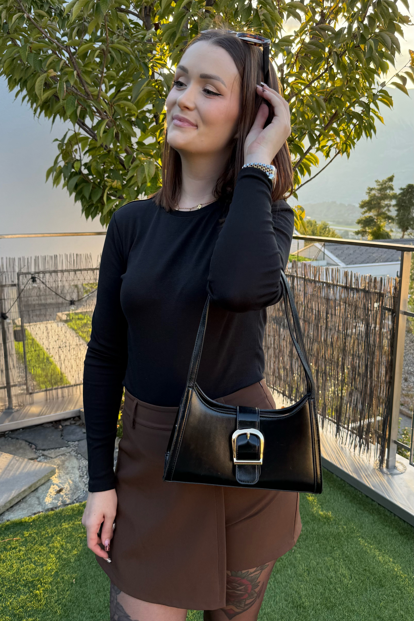 Jupe short Noly - Chocolat