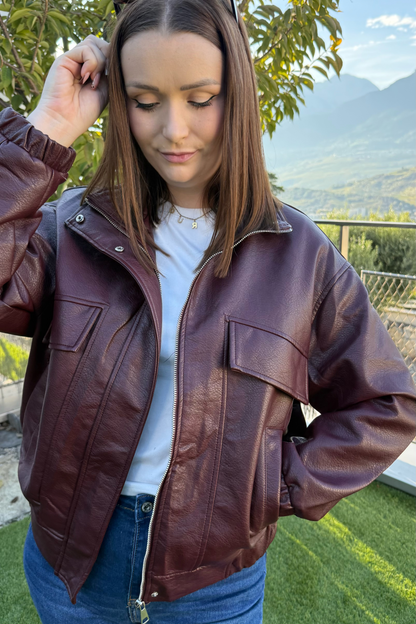 Bomber Leya - Burgundy