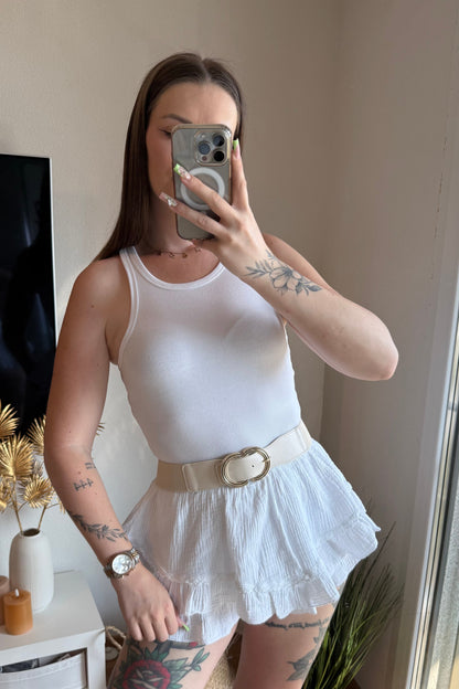 Jupe-short Livia - Blanche