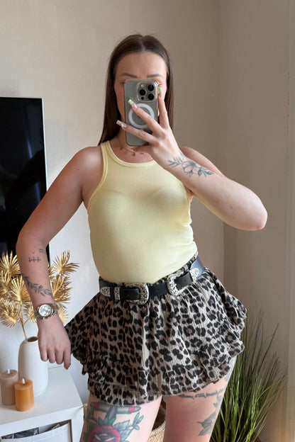 Jupe-short Livia - Léopard