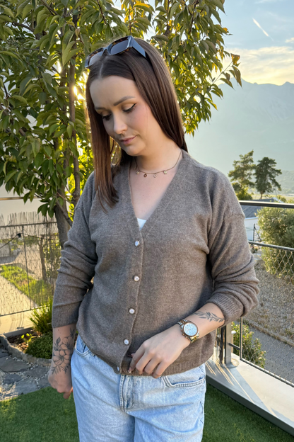 Gilet Zoé - Chocolat