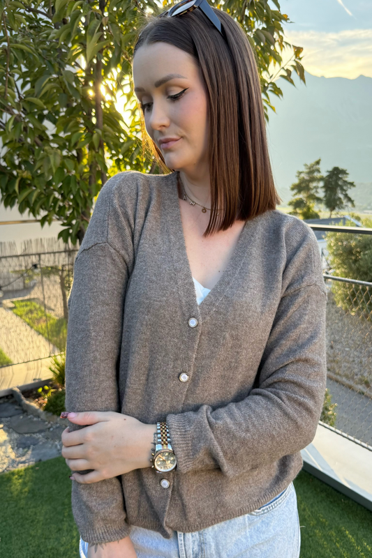 Gilet Zoé - Chocolat