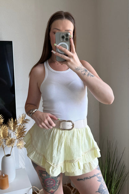 Jupe-short Livia - Jaune