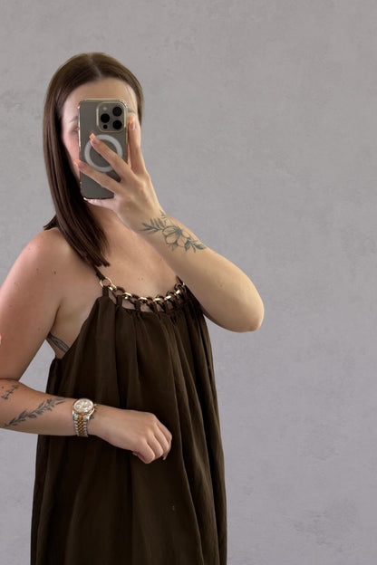 Robe Lina - Chocolat