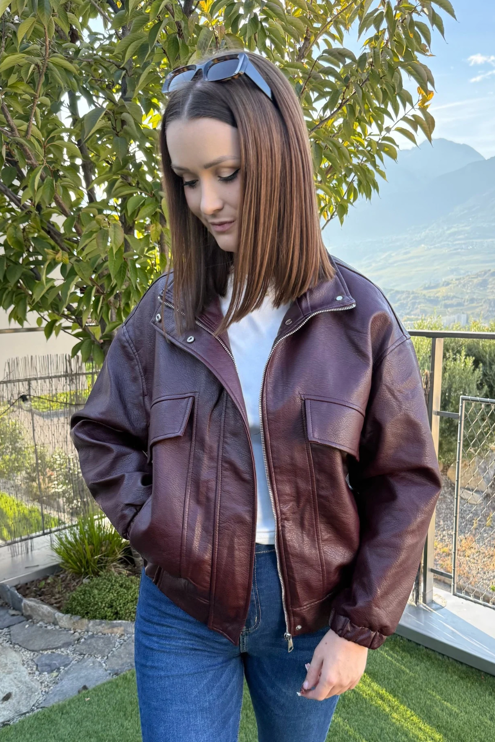 Bomber Leya - Burgundy