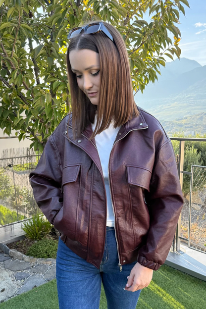 Bomber Leya - Burgundy
