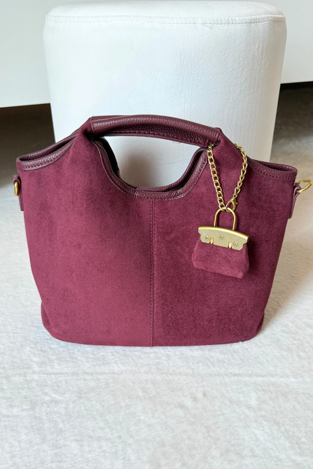 Sac suédine - Burgundy